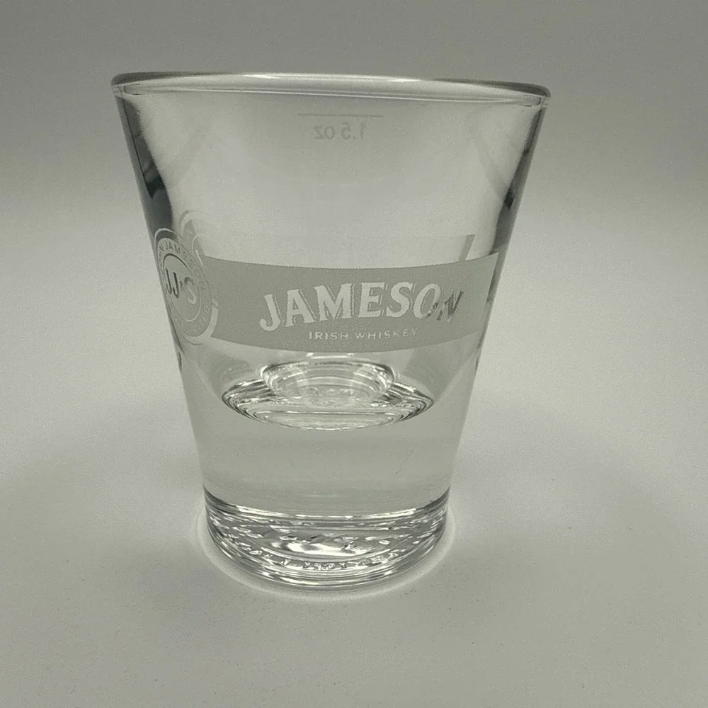 Jameson Irish Whiskey 1.5oz Clear Logo Shot Glass
